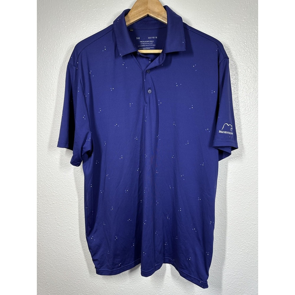 Under Armour Playoff Polo Shirt Mens Large Golf Performance Bear Mountain Ranch